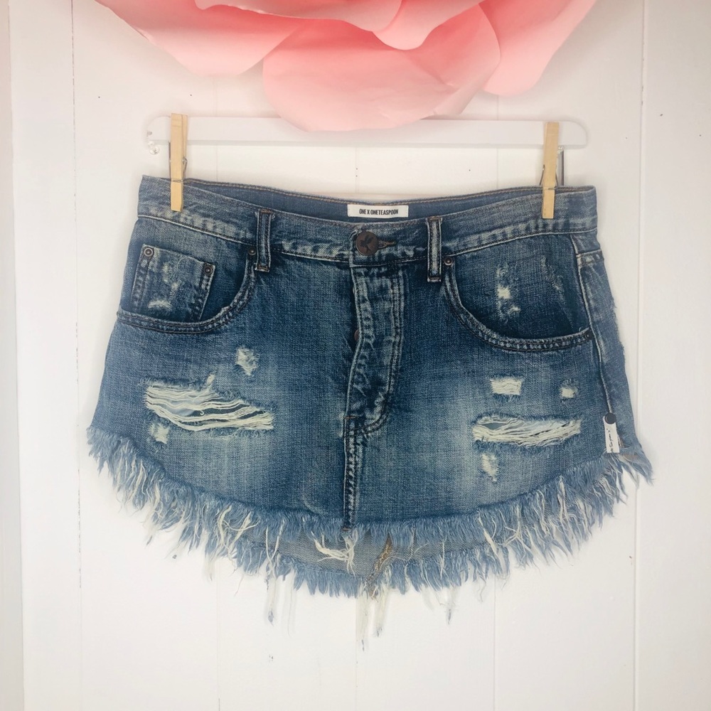ONE TEASPOON DENIM skirt size 28